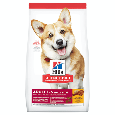 Hill's Science Diet Adult Small Bites Dry Dog Food Chicken 1-6 Years