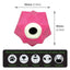 Monster Treat Ball: Durable Pink Rubber Dog Toy for Engaging Play & Treats