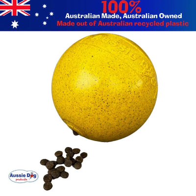 Aussie Dog Tucker Ball Large: Durable Treat Dispensing Dog Toy for Large Breeds