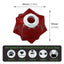 Aussie Dog Monster Treat Ball: Durable Red Rubber Enrichment Toy for Dogs