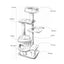 Michu Luna Multi-Layer Solid Wood Cat Nest Tree