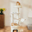 Michu Luna Multi-Layer Solid Wood Cat Nest Tree