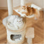 Michu Luna Multi-Layer Solid Wood Cat Nest Tree
