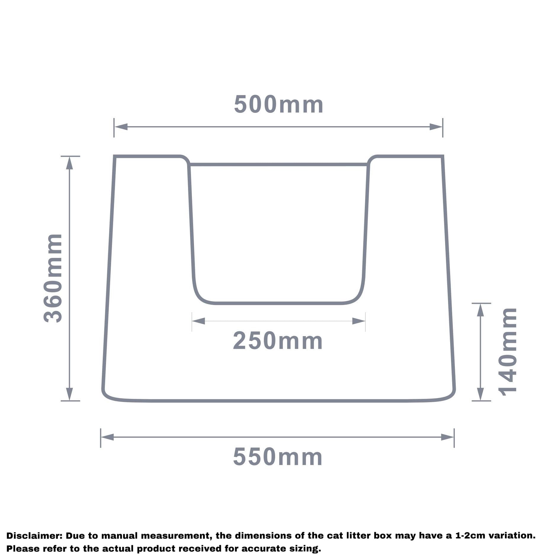 Michu XXL Sage Deluxe Spacious Cat Litter Box