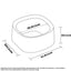 Michu Macaron Extra Large High Edge Open Cat Litter Box