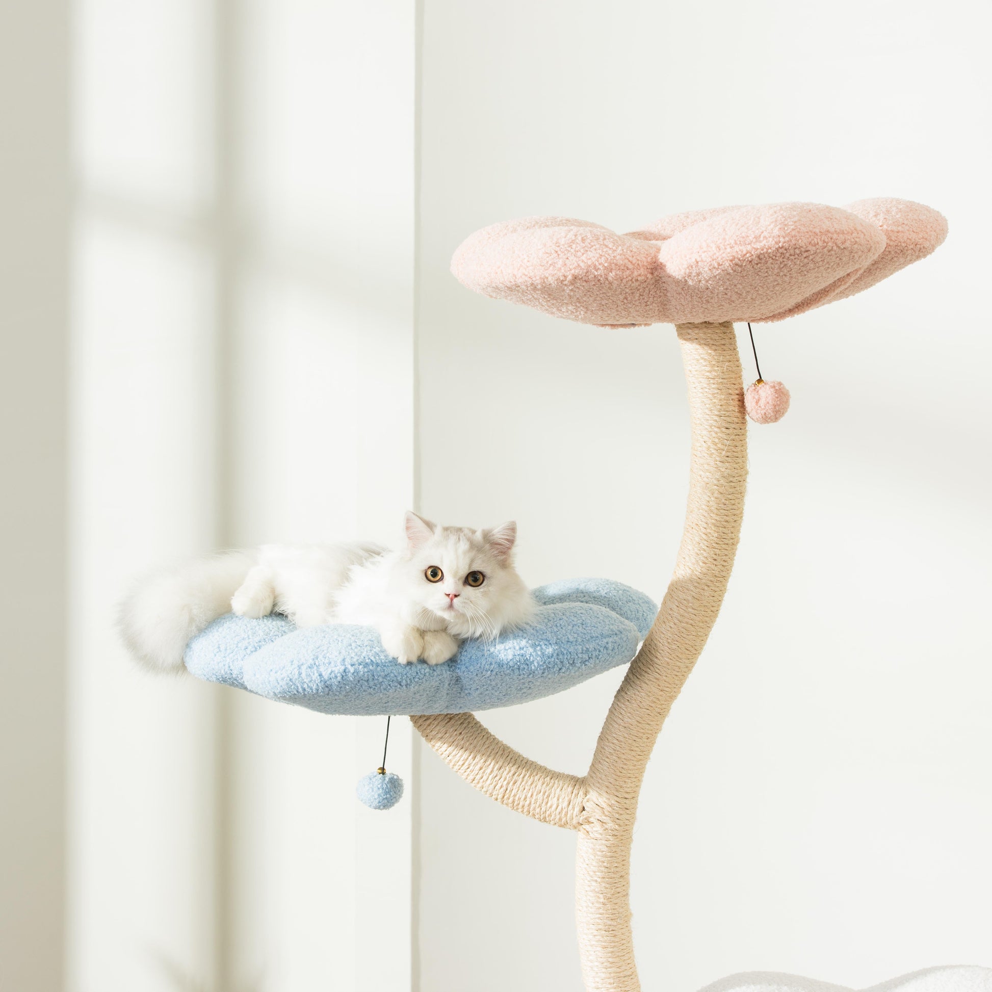MICHU Fairy 4‑Tier Designer Flower Cat Tree – Deluxe