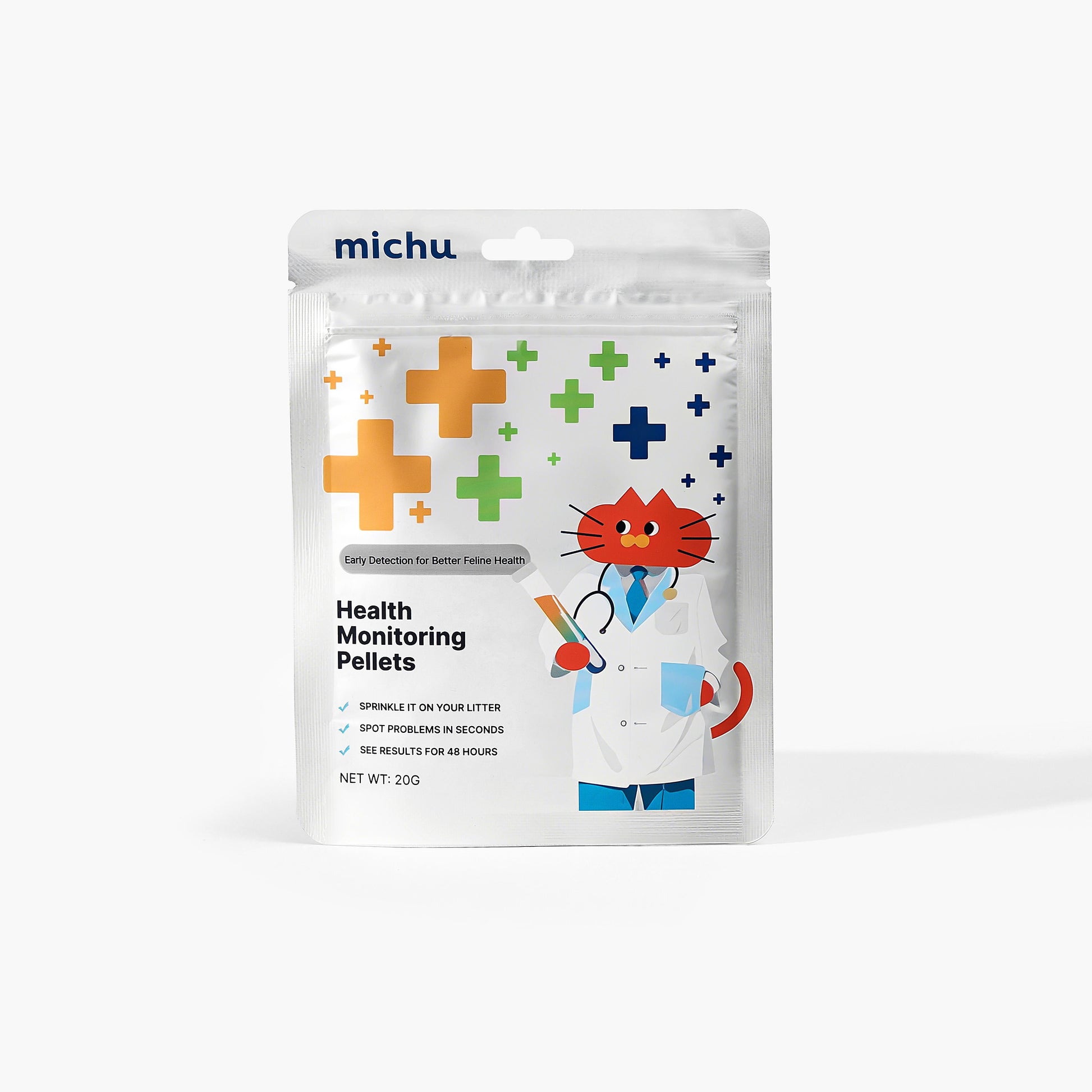 Michu Colour‑Changing Cat Urine Test Pellets – Early Health Monitor