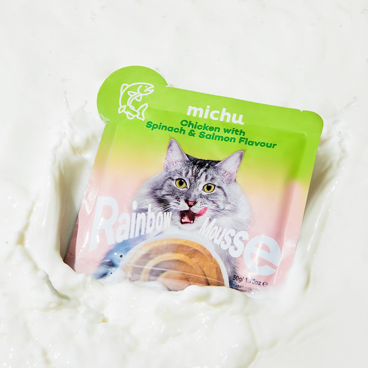 Michu Rainbow Mousse Wet Cat Food 5-Flavour Variety Pack