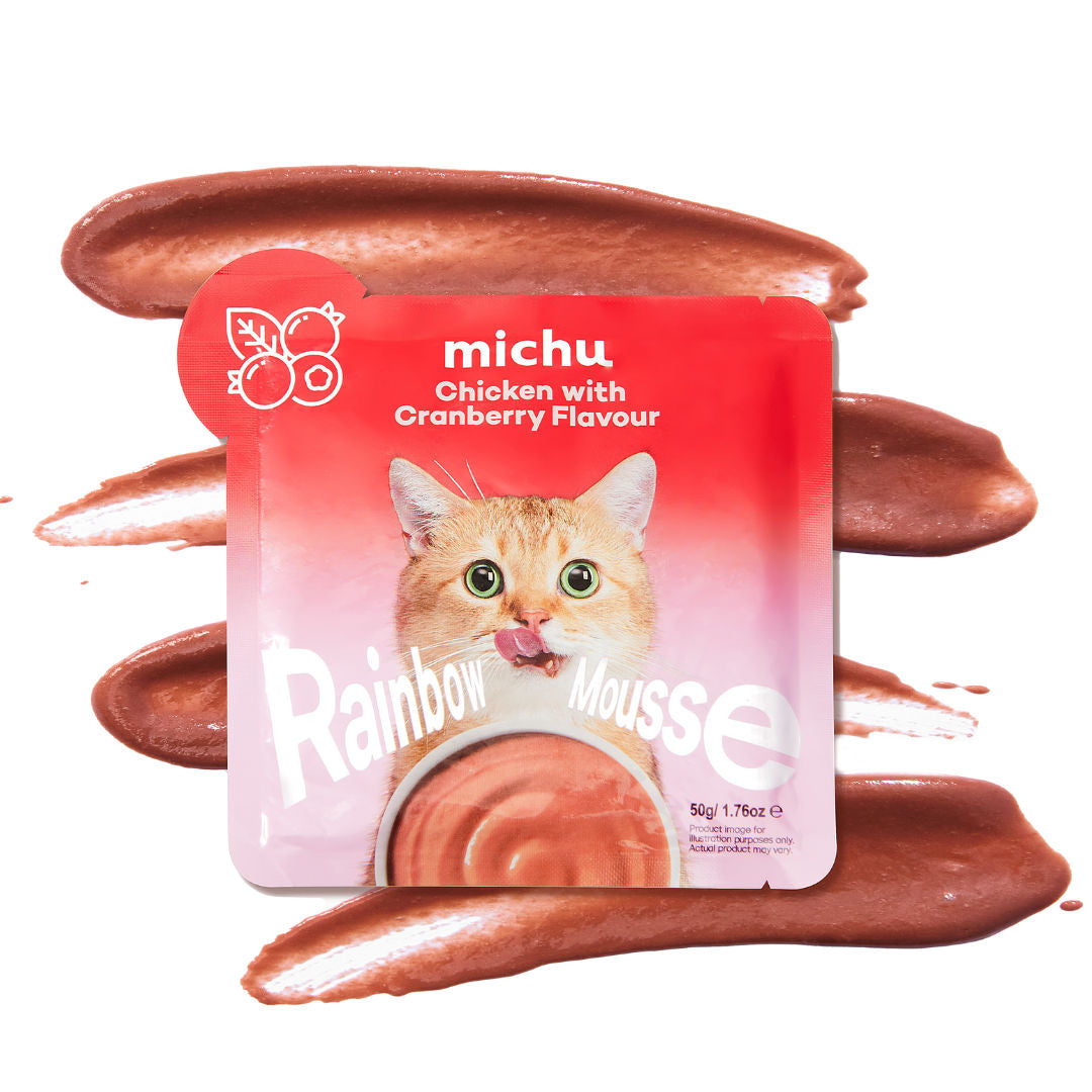 Michu Rainbow Mousse Wet Cat Food 5-Flavour Variety Pack