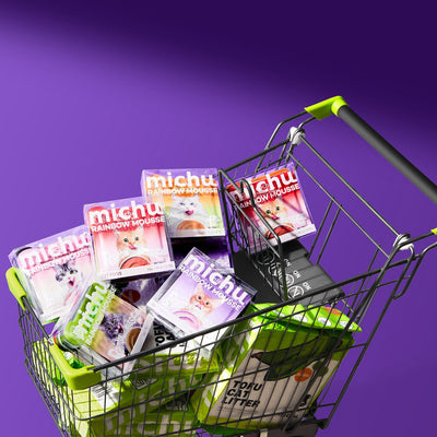 Michu Rainbow Mousse Wet Cat Food 5-Flavour Variety Pack