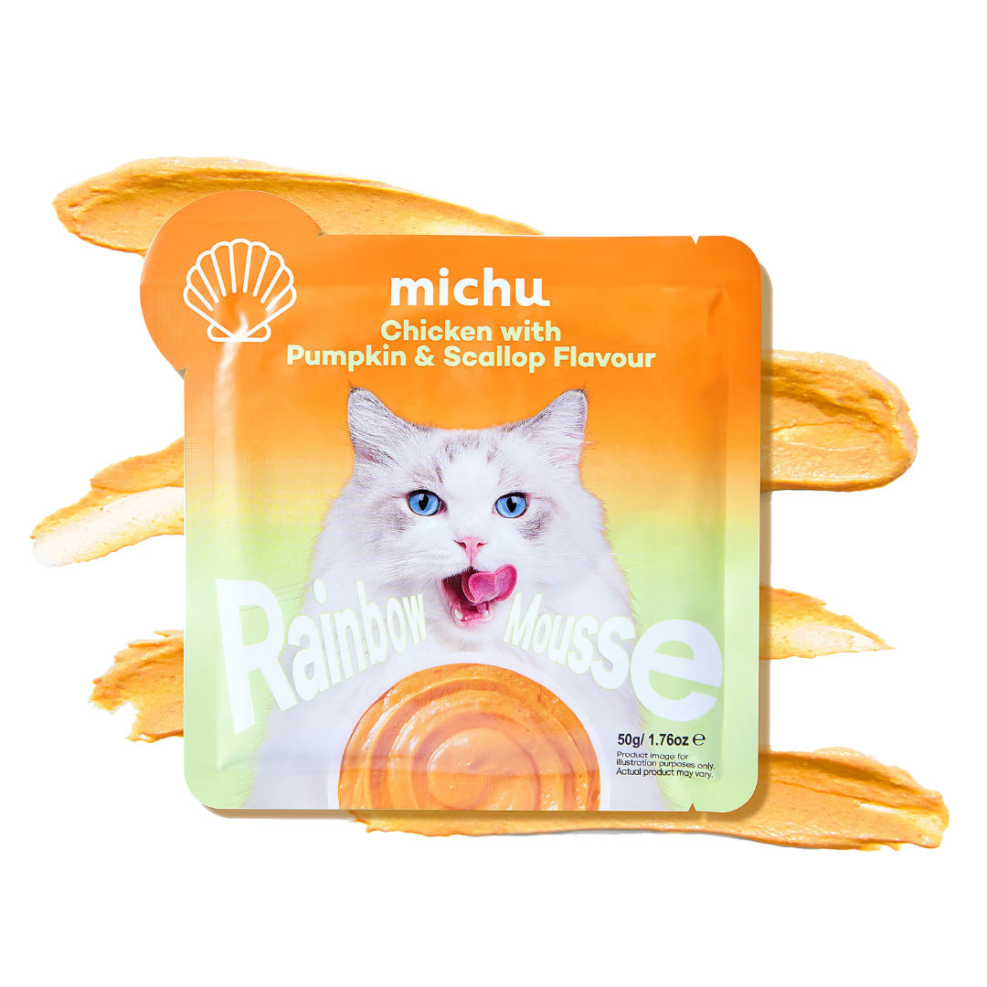 Michu Rainbow Mousse Wet Cat Food 5-Flavour Variety Pack