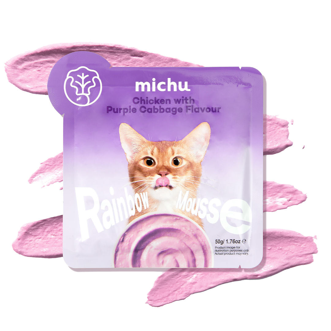 Michu Rainbow Mousse Wet Cat Food 5-Flavour Variety Pack