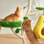 Michu Verde Modern Solid Wood Cat Tree: Multi-Level, Cozy Pear Nest