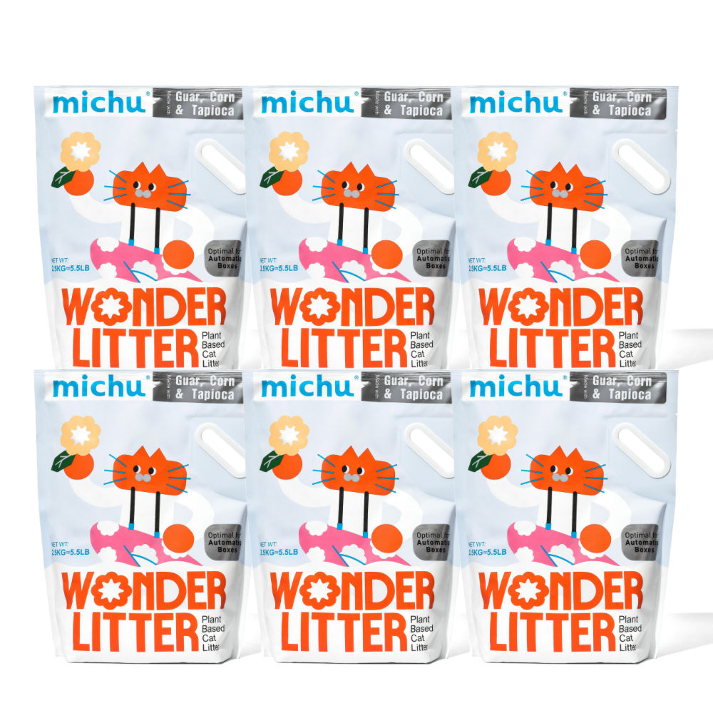 Michu Wonder Plant-Based Automatic Box Friendly Cat Litter 2.5kg