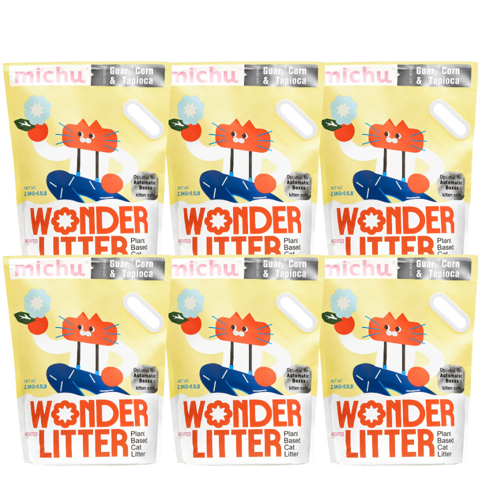 Michu Wonder Plant-Based Automatic Box Friendly Cat Litter 2.5kg