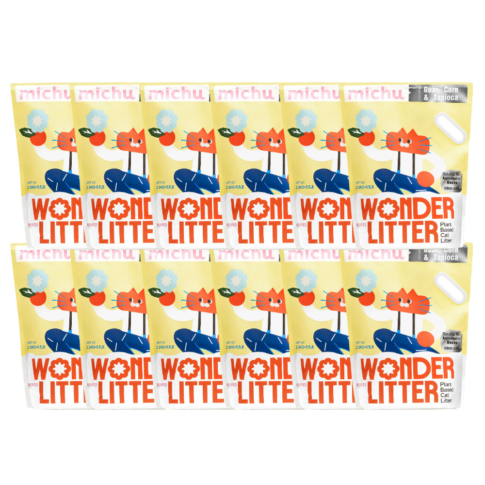 Michu Wonder Plant-Based Automatic Box Friendly Cat Litter 2.5kg