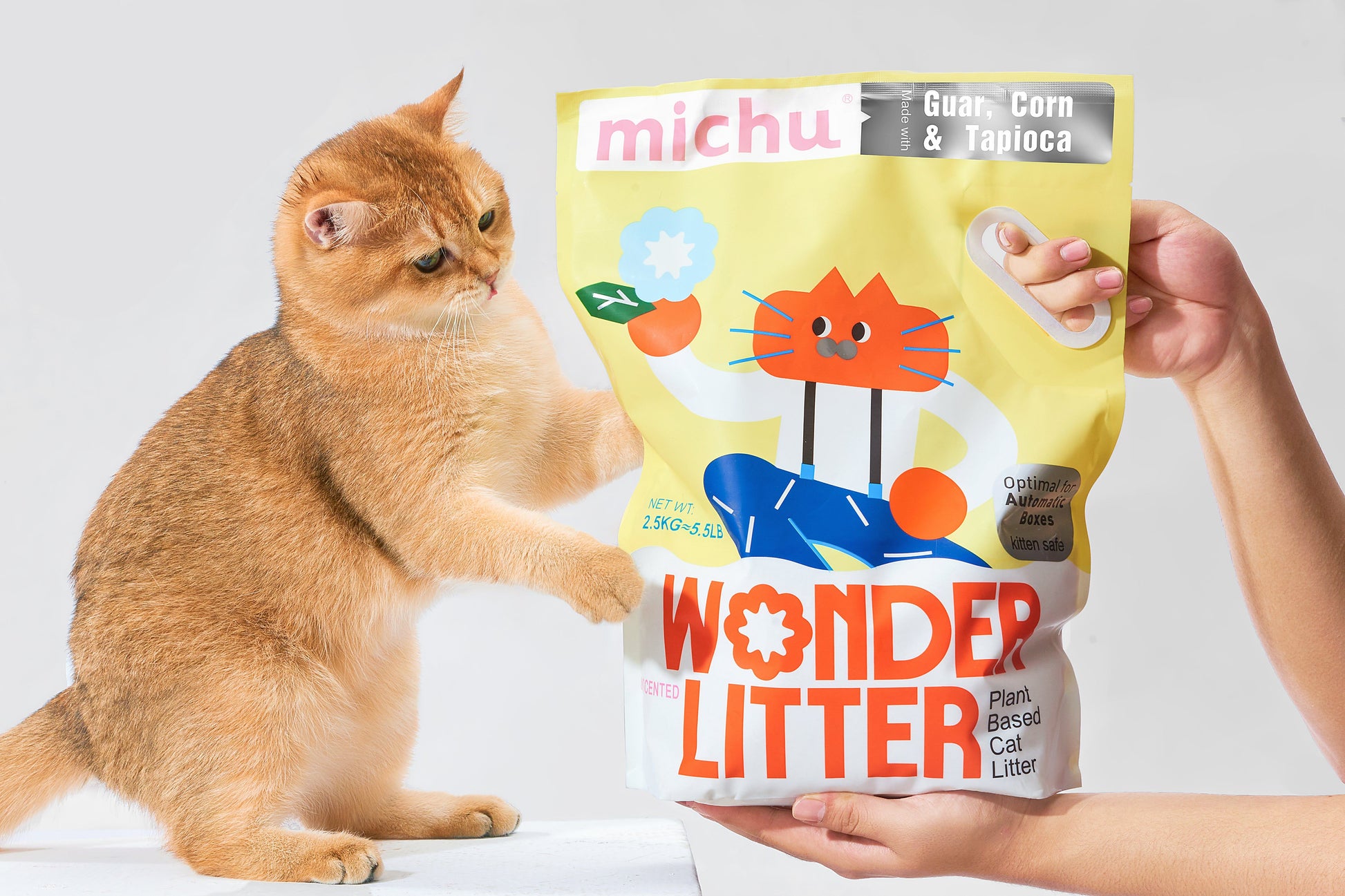 Michu Wonder Plant-Based Automatic Box Friendly Cat Litter 2.5kg