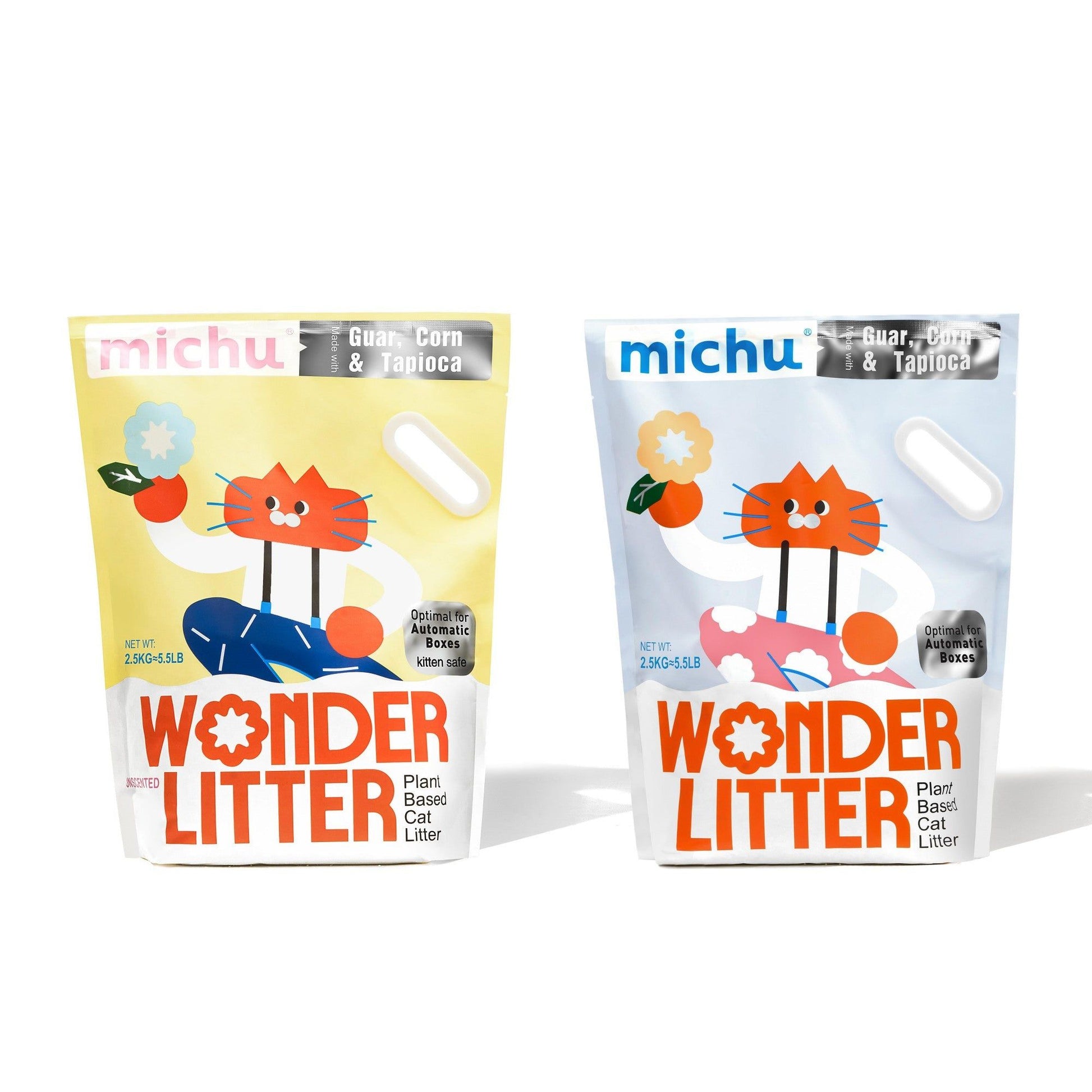 Michu Wonder Plant-Based Automatic Box Friendly Cat Litter 2.5kg
