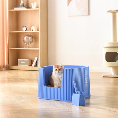 Michu XXL Kaia Deluxe Spacious Cat Litter Box with Lid