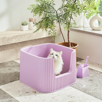 Michu XXL Stella Deluxe Spacious Cat Litter Box with Lid