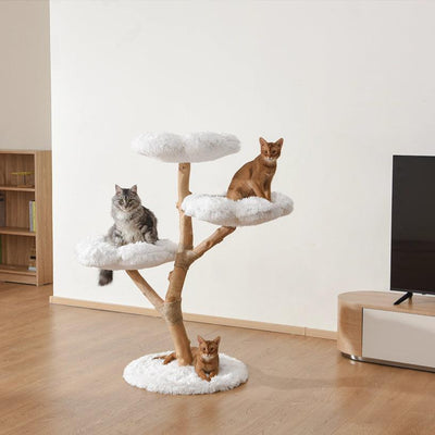 Michu Fluffy Blossom Extra Large Real Wood Cat Tree