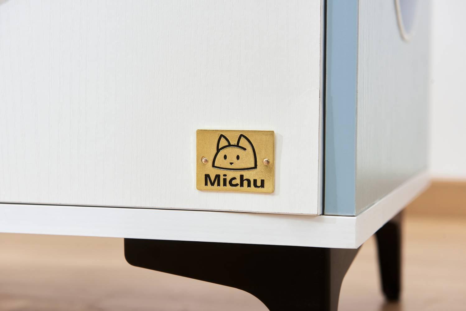 Michu Hidden Cat Furniture Litter Box Enclosure Wooden End Table