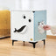 Michu Hidden Cat Furniture Litter Box Enclosure Wooden End Table