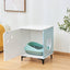 Michu Hidden Cat Furniture Litter Box Enclosure Wooden End Table