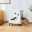 Michu Hidden Cat Furniture Litter Box Enclosure Wooden End Table