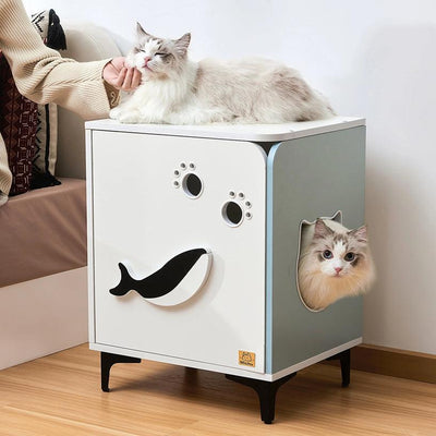 Michu Hidden Cat Furniture Litter Box Enclosure End Table