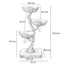 MICHU Iris Deluxe 3‑Tier Designer Flower Cat Tree