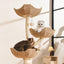 MICHU Iris Deluxe 3‑Tier Designer Flower Cat Tree