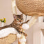 MICHU Iris Deluxe 3‑Tier Designer Flower Cat Tree
