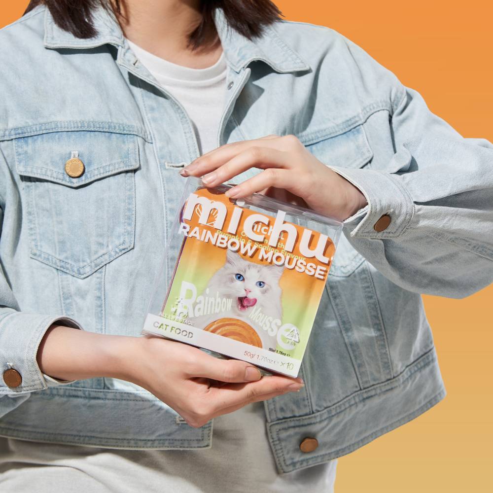Michu Rainbow Mousse Wet Cat Food 5-Flavour Variety Pack
