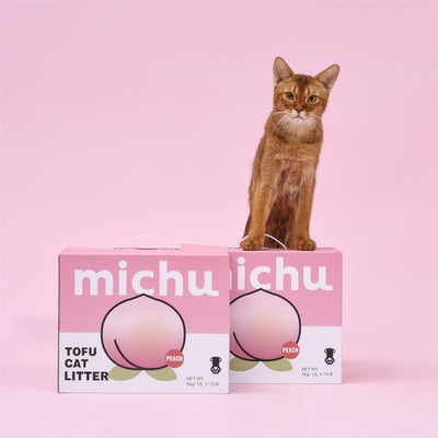 Michu Natural Clumping Tofu Cat Litter 5kg Value Box