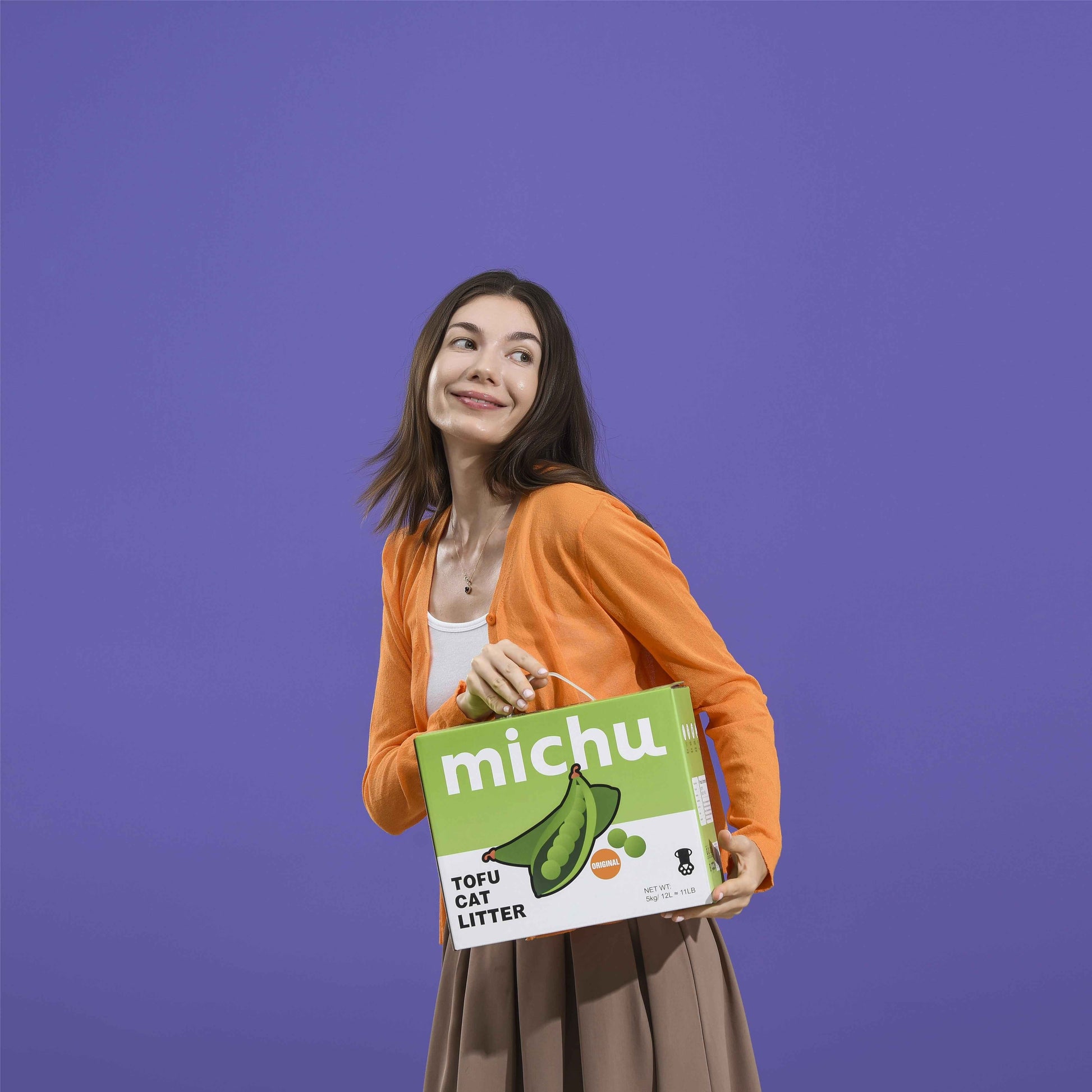 Michu Natural Clumping Tofu Cat Litter 5kg Value Box