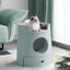 Michu XL Castle Semi-Closed Cat Litter Box with Scratch Pad