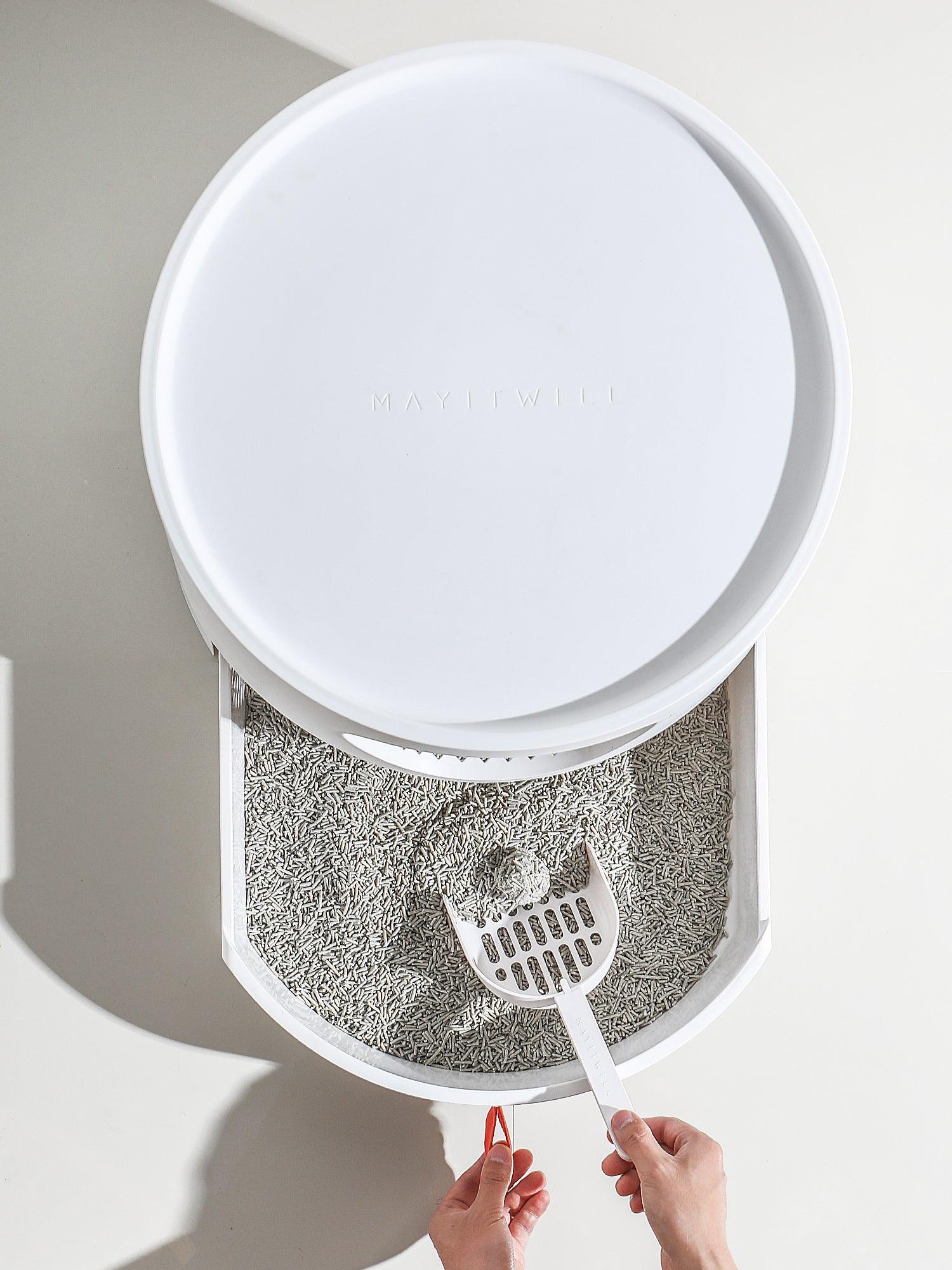 Michu XL Castle Semi-Closed Cat Litter Box with Scratch Pad