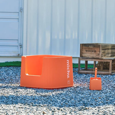 Michu XXL Coral Deluxe Cat Litter Box – Spacious, Stylish & Odour‑Control