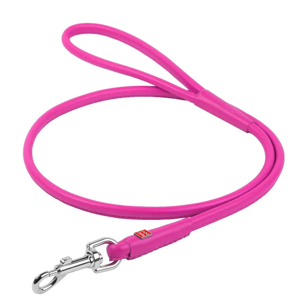 Premium Rolled Leather Dog Leash with Clip: Durable, Stylish, and Comfortable