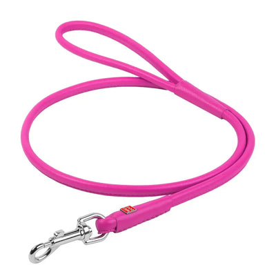 Premium Rolled Leather Dog Leash with Clip: Durable, Stylish, and Comfortable