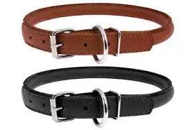 Premium Soft Leather Dog Collar for Large Breeds - Durable & Comfortable