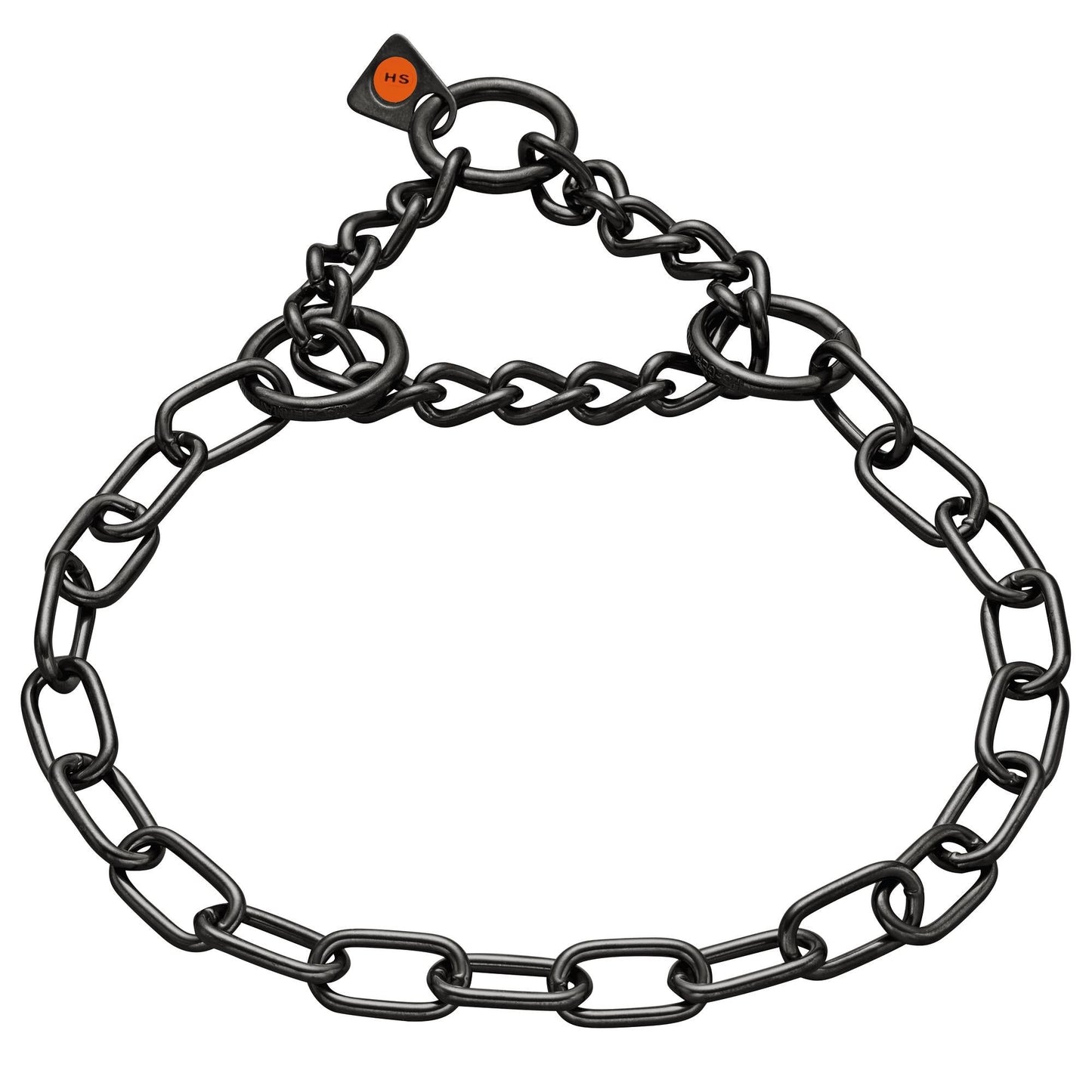 Herm Sprenger Martingale FurSaver Chain Collar - Single Row Chrome Plated