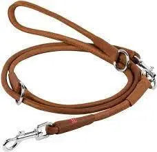 Premium Waudog Glamour Soft Leather Adjustable Clip Leash 10mm Width