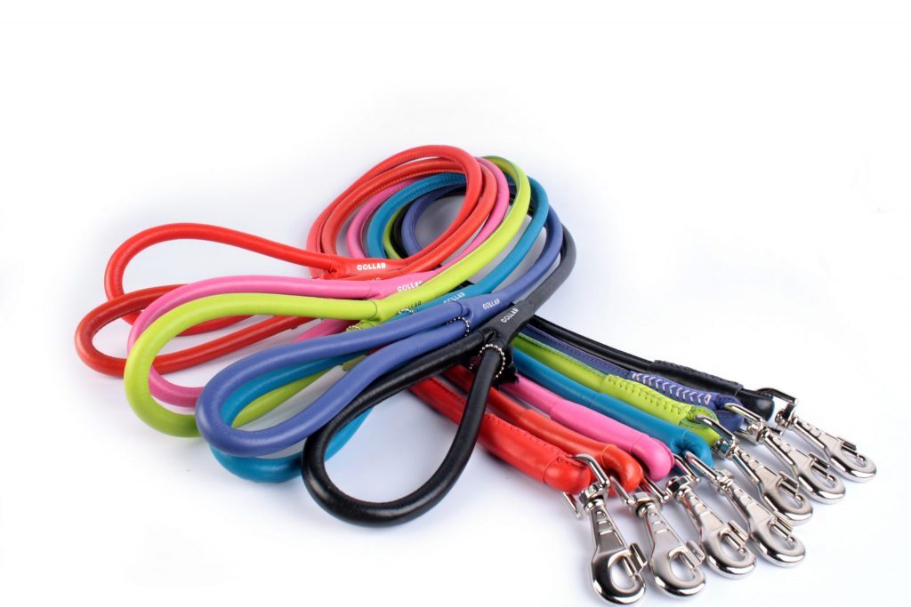 Premium Round Leather Snap Leash for Dogs - Durable, Stylish, Comfortable