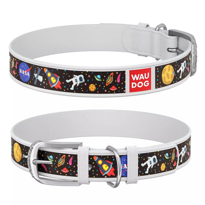 Premium WAUDOG NASA Dog Collar: Durable, Reflective, Adjustable for Optimal Canine Comfort