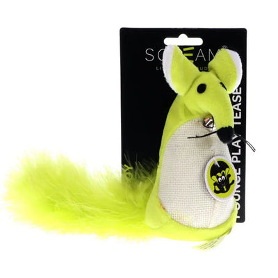 Scream Fatty Mouse Cat Toy: Loud, Durable, 13cm, Interactive Fun for Cats