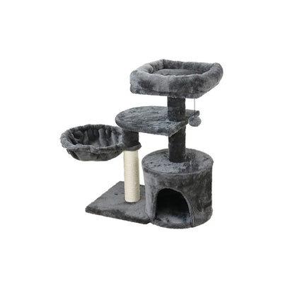 Catio Chipboard Flannel Cat Scratching Tower Cubby: Ultimate Play & Rest
