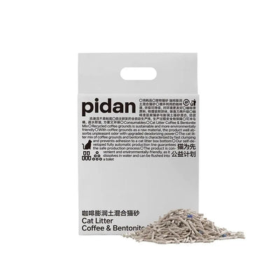 Pidan Coffee Bentonite Composite Cat Litter 6L: Odour-Absorbing, Clumping, Eco-Friendly