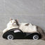 Zodiac Black Car Shaped Cat Scratcher: Fun Corrugated Cardboard Play Area